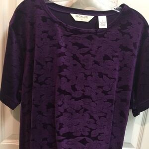 “Bechamel”Burn-out Purple Top